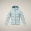 Girls' Puffer Jacket Iris in Glacier Blue