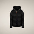 Girls' Hooded Puffer Jacket Rosy in Black