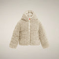 Girls' Faux Fur Jacket Kenda in Shore Beige