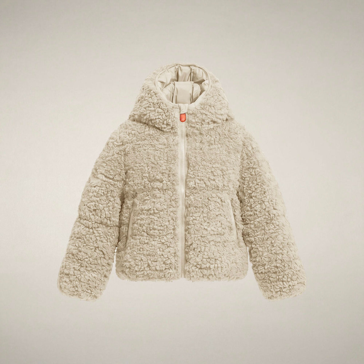 Girls' Faux Fur Jacket Kenda in Shore Beige