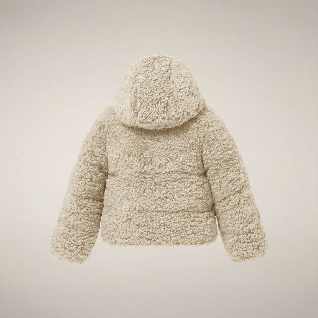 Girls' Faux Fur Jacket Kenda in Shore Beige