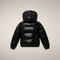 Girls' Cropped Puffer Jacket Uma in Black