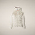 Girls' Reversible Faux Fur Jacket Chloe in Rainy Beige