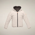 Boys' Reversible Puffer Jacket Oliver in Rainy Beige
