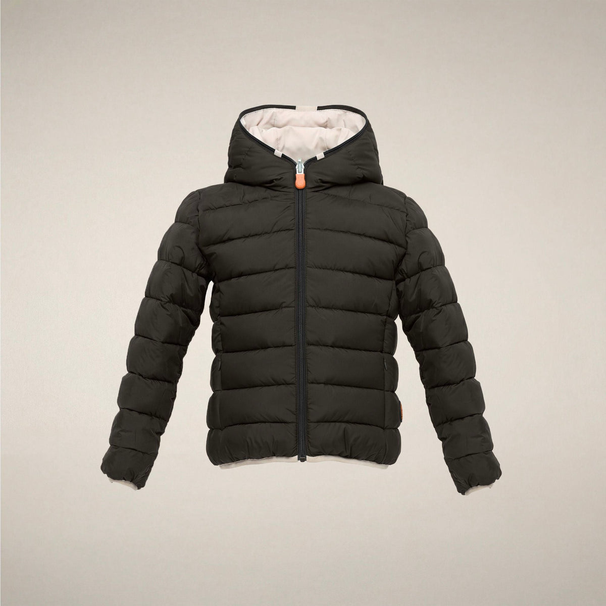 Boys' Reversible Puffer Jacket Oliver in Rainy Beige
