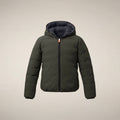 Boys' Reversible Puffer Jacket Oliver in Land Green