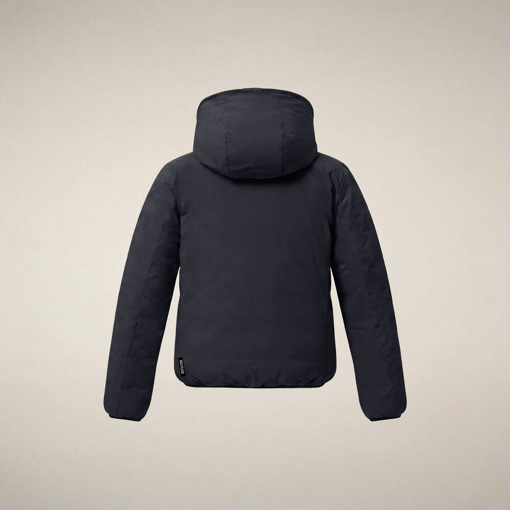 Boys' Reversible Puffer Jacket Oliver in Blue Black