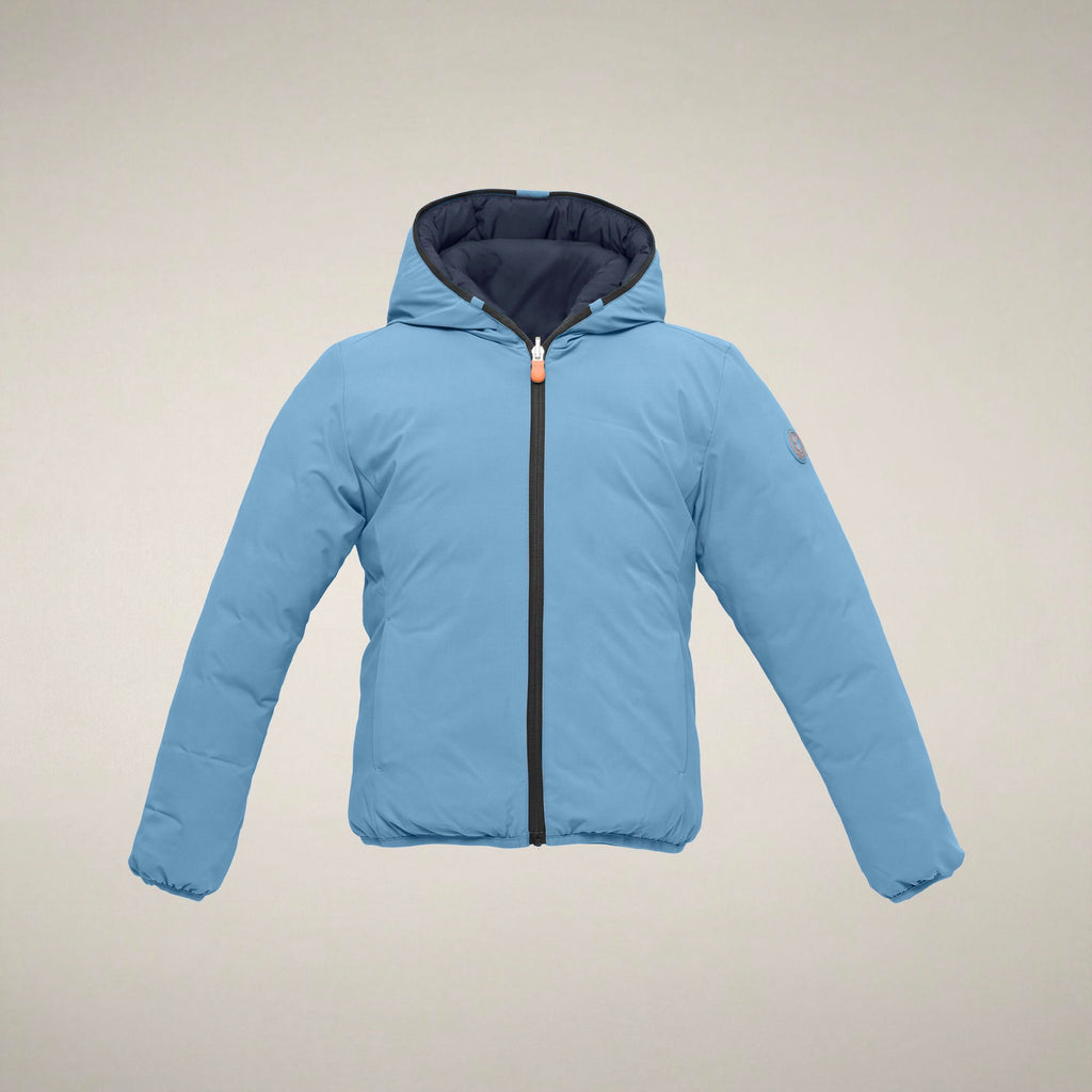 Boys' Reversible Puffer Jacket Oliver in Dolphin Blue
