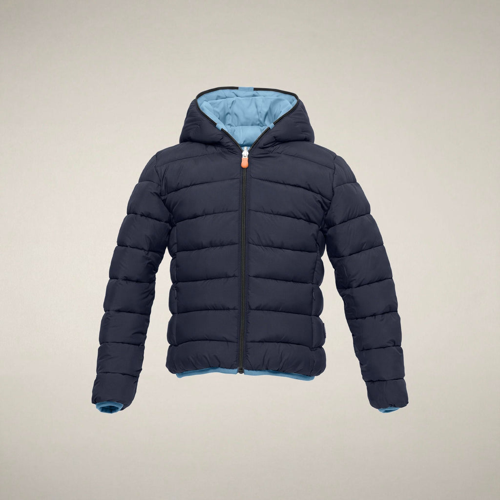 Boys' Reversible Puffer Jacket Oliver in Dolphin Blue