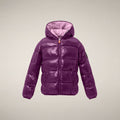 Girls' Puffer Jacket Kate in Cyclamen Violet