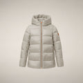 Girls' Puffer Jacket Gracie in Rainy Beige