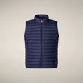 Unisex kids puffer vest Dolin in Eclipse Blue