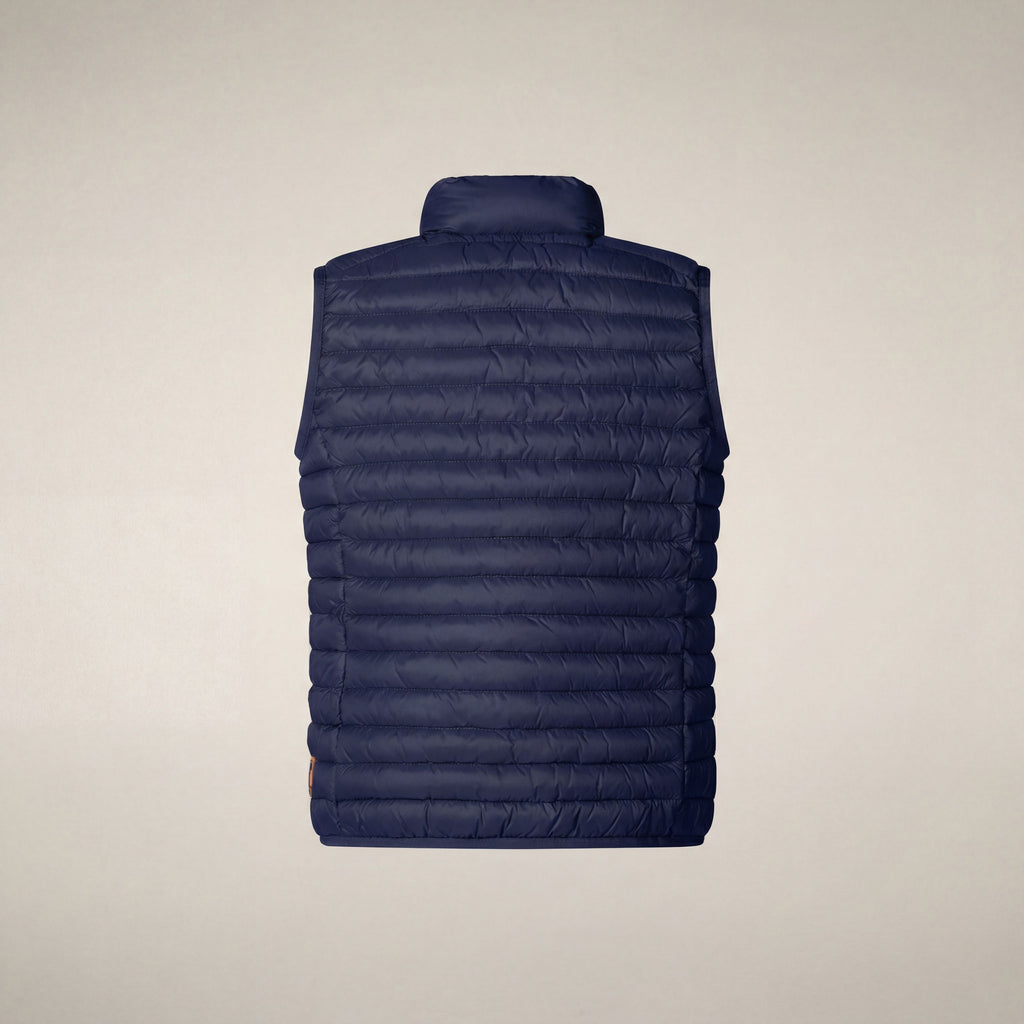 Unisex kids puffer vest Dolin in Eclipse Blue