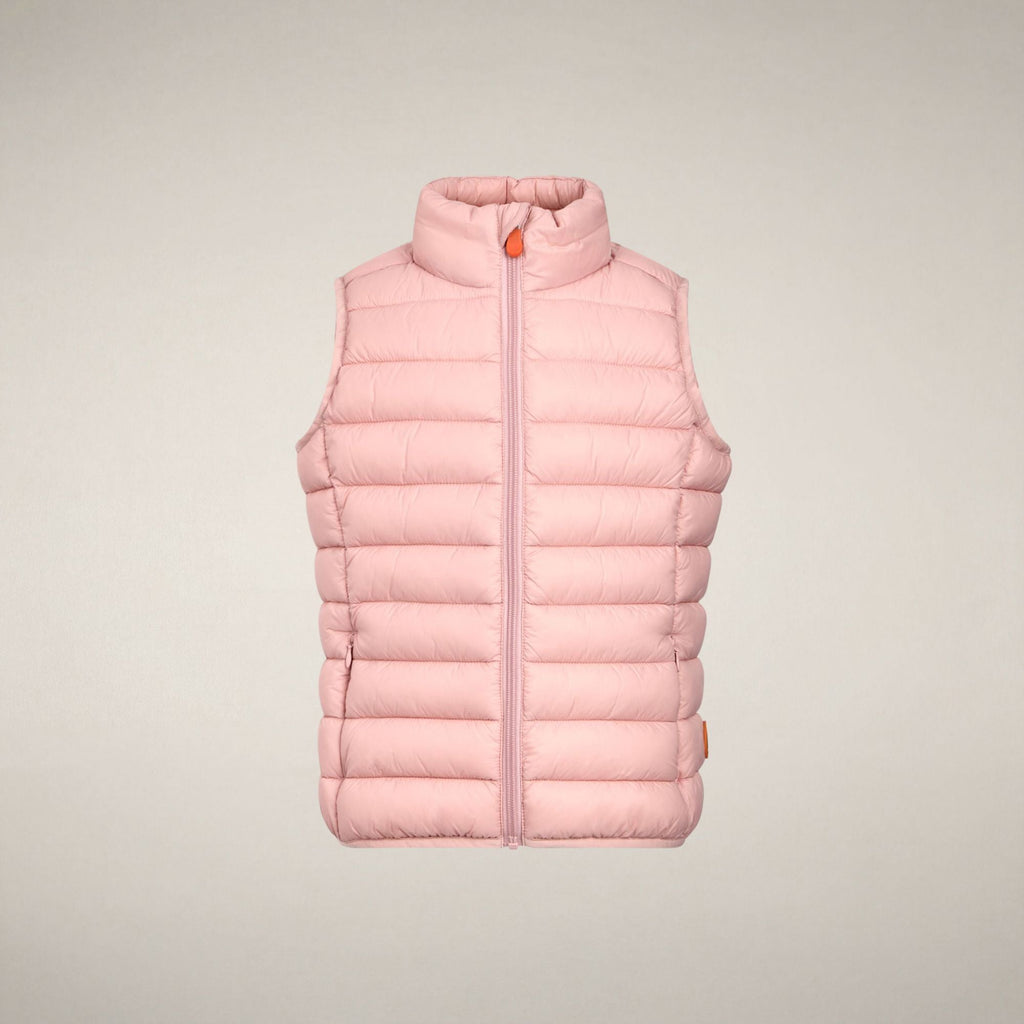 Unisex Kids' Puffer Vest Andy in Blush Pink