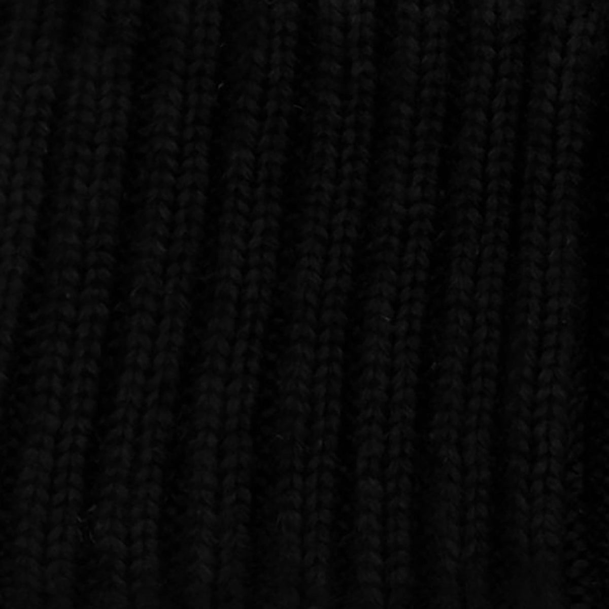 Unisex Kids' ribbed beanie Doyle in Black