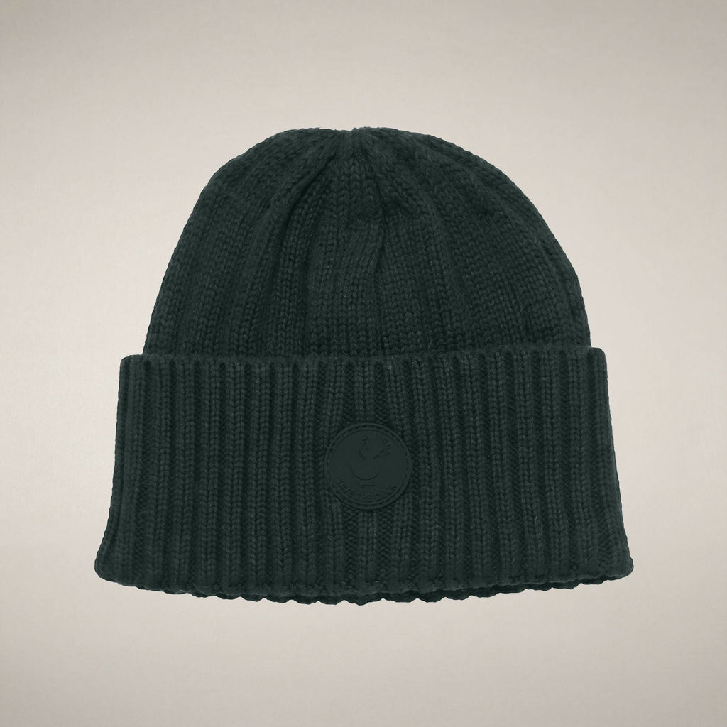 Unisex Kids' Ribbed Beanie Doyle in Nori Green