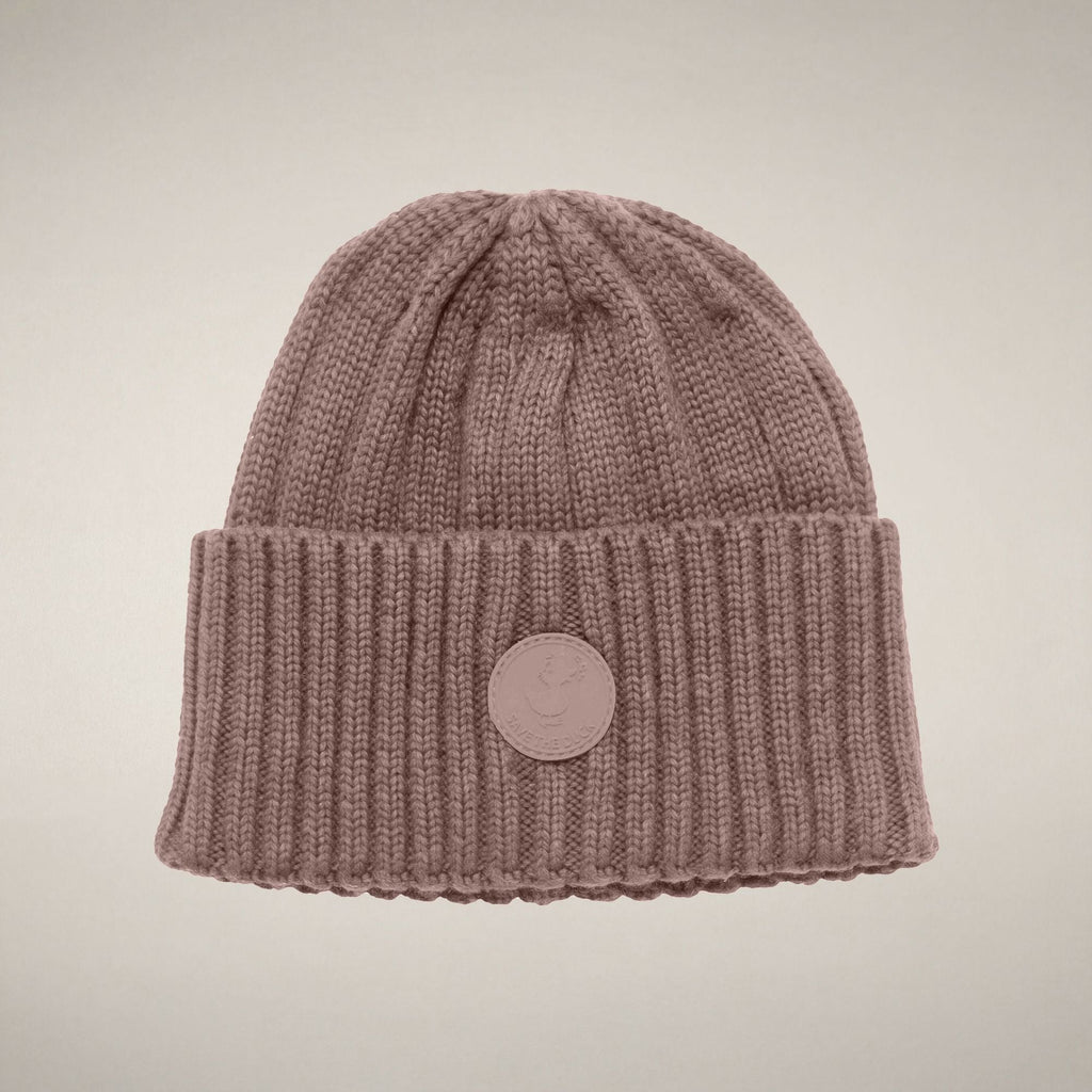 Unisex Kids' Ribbed Beanie Doyle in Blush Pink