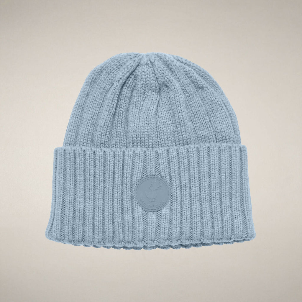 Unisex Kids' Ribbed Beanie Doyle in Pale Blue