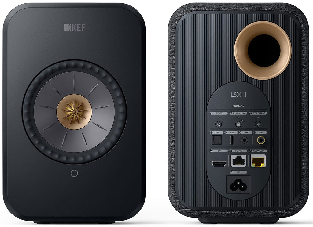 KEF LSX II Carbon Black Wireless Bookshelf Speakers (Pair) - SP4041BC - image 3