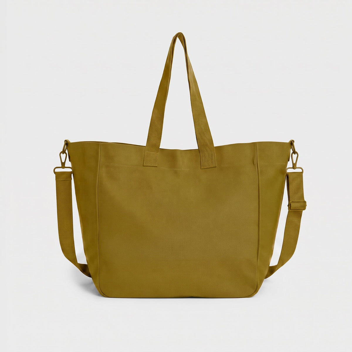A Very Large Needle Detachable Strap Tote - Martini Olive