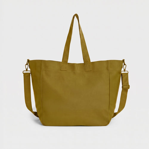 A Very Large Needle Detachable Strap Tote - Martini Olive