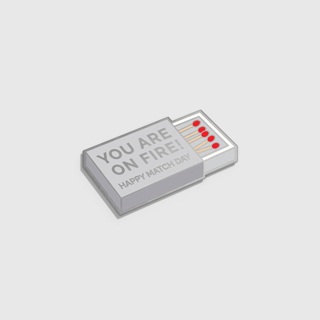 Match Day Enamel Pin - Silver