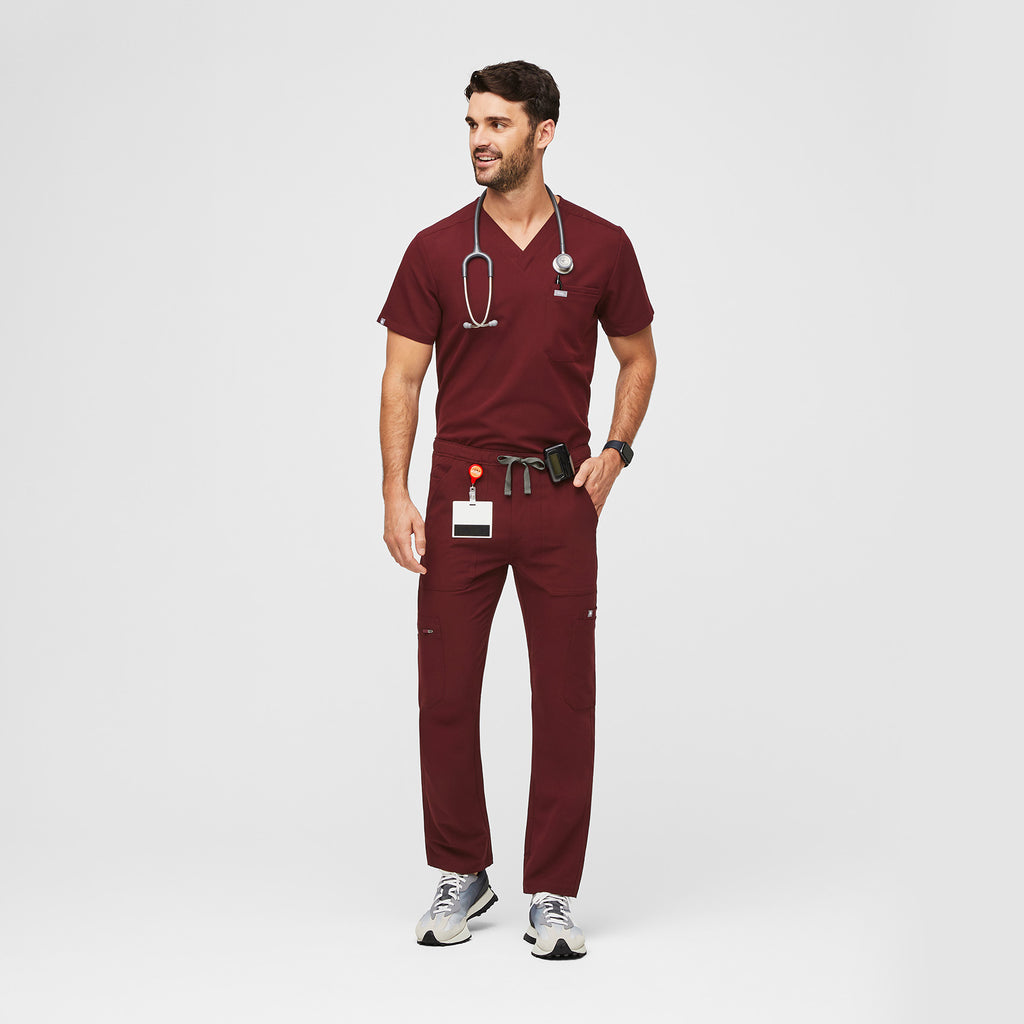 Cairo Straight-Leg Scrub Pant™ - Burgundy