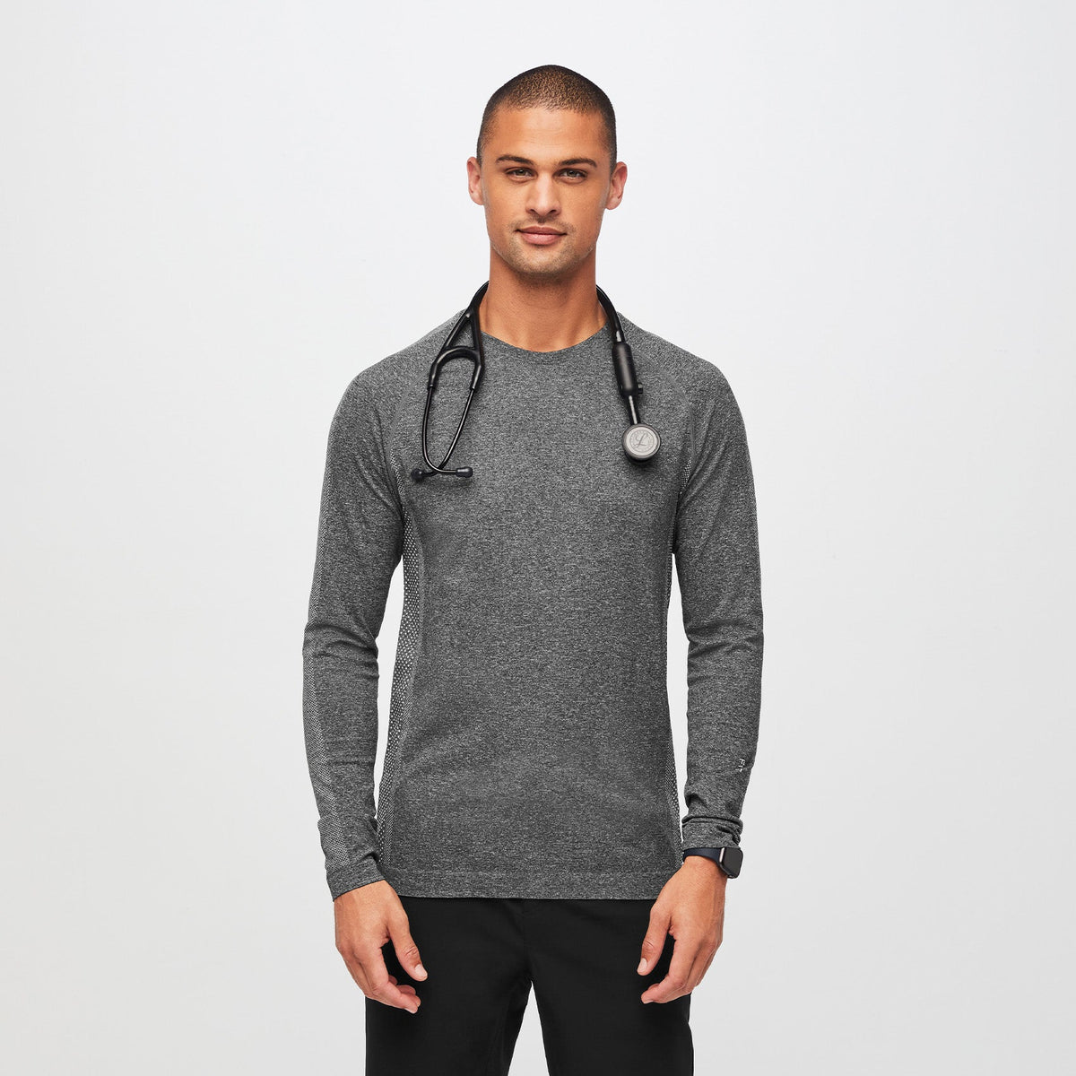Makato Seamless Long-Sleeve Underscrub - Graphite