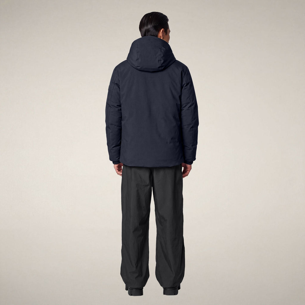 Men's Parka Hiram in Blue Black