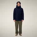 Men's Puffer Jacket Flavien in Blue Black