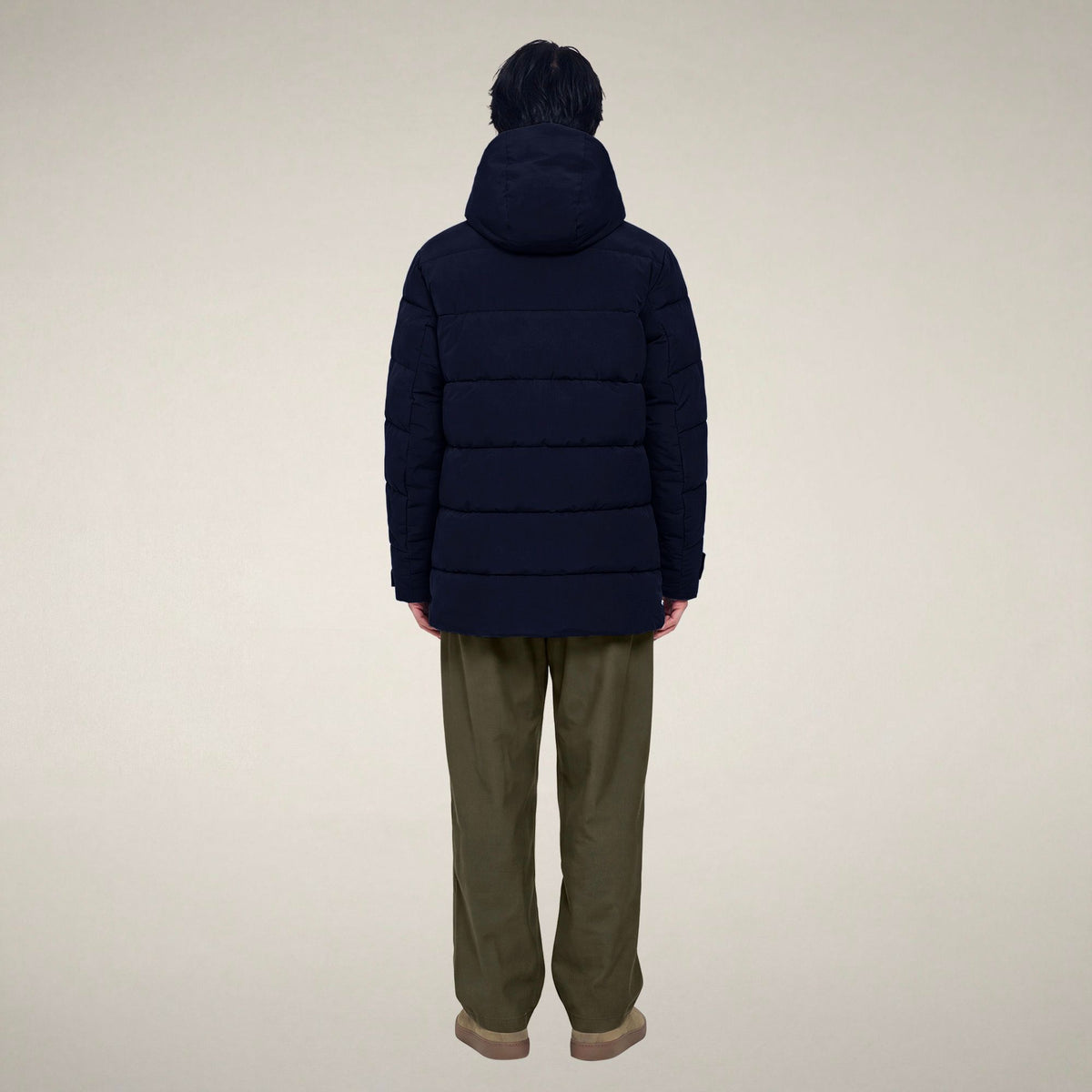 Men's Puffer Jacket Flavien in Blue Black