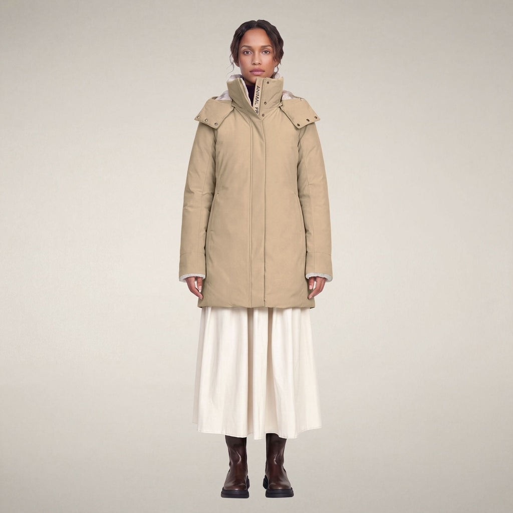 Women's Parka Samantah in Stone Beige