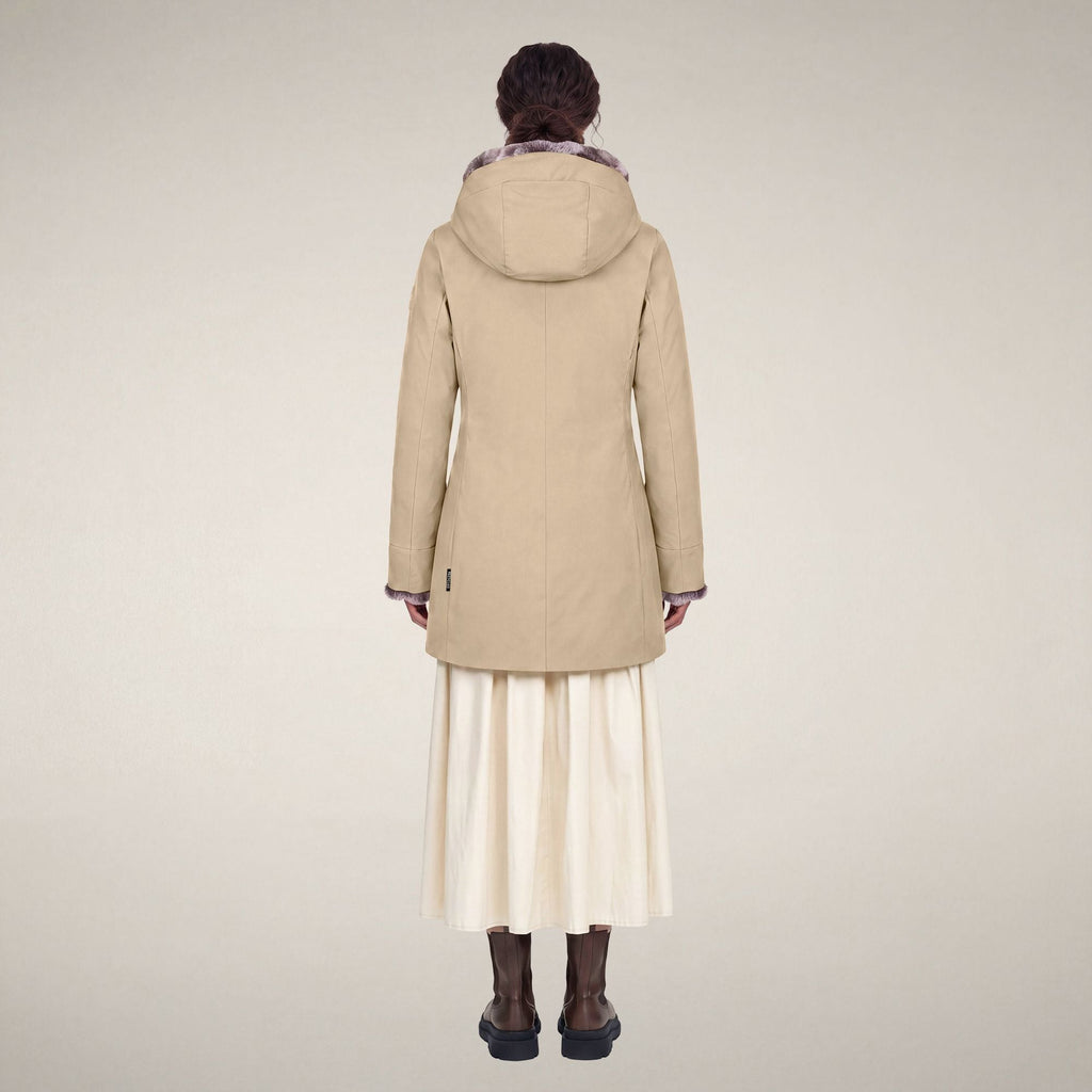 Women's Parka Samantah in Stone Beige