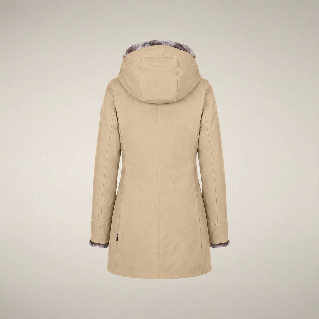 Women's Parka Samantah in Stone Beige
