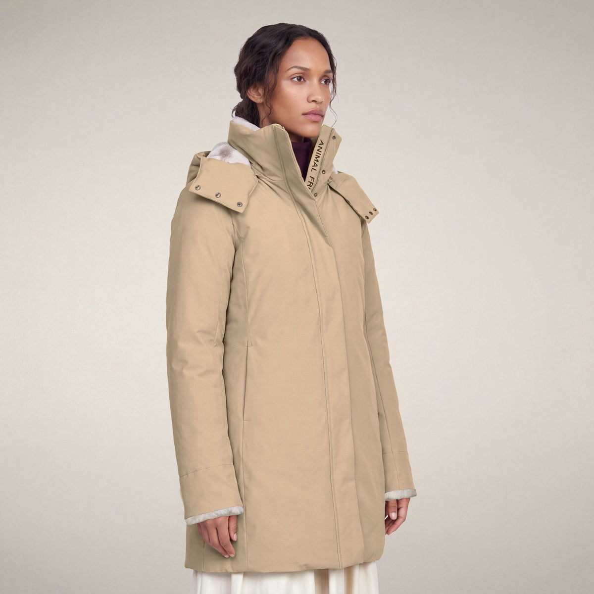 Women's Parka Samantah in Stone Beige