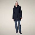 Women's Parka Samantah in Blue Black