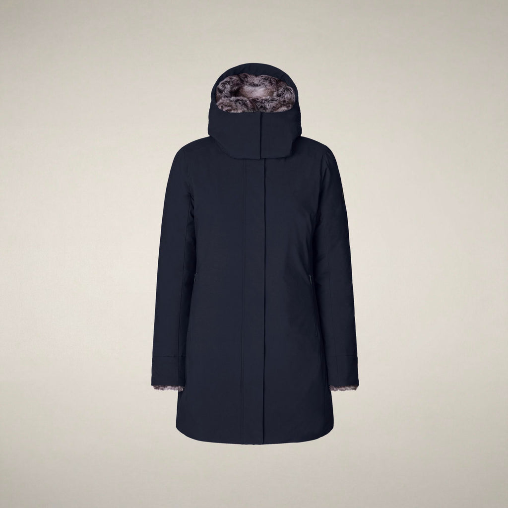 Women's Parka Samantah in Blue Black