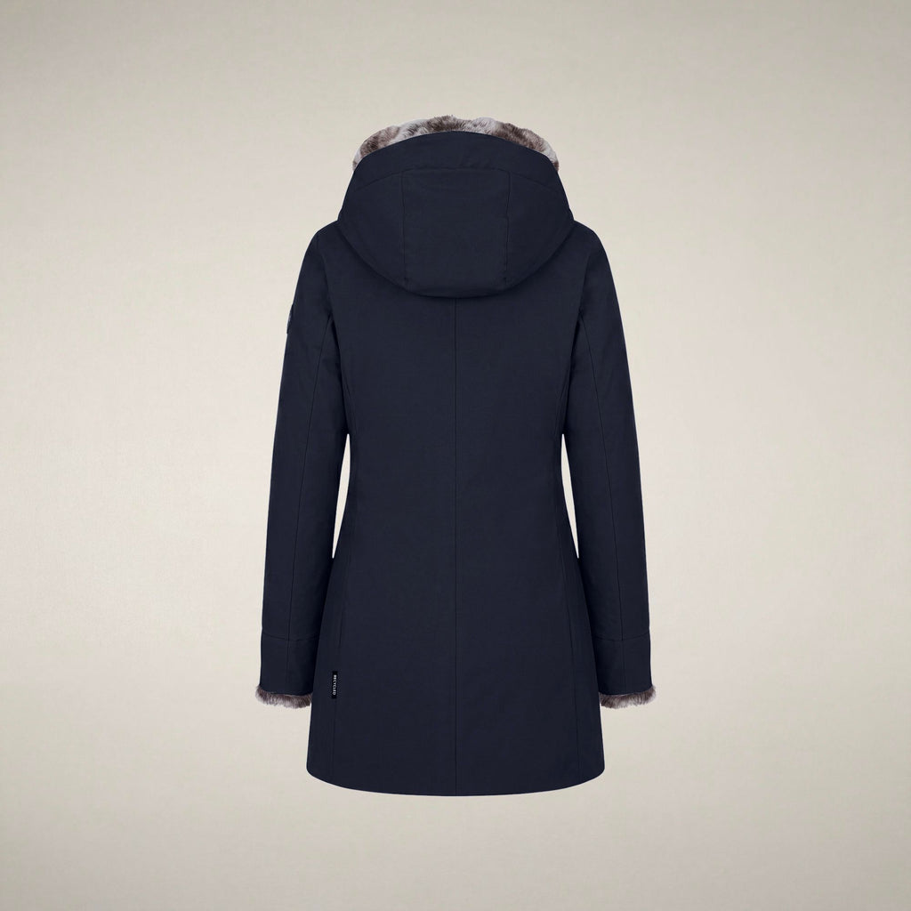 Women's Parka Samantah in Blue Black