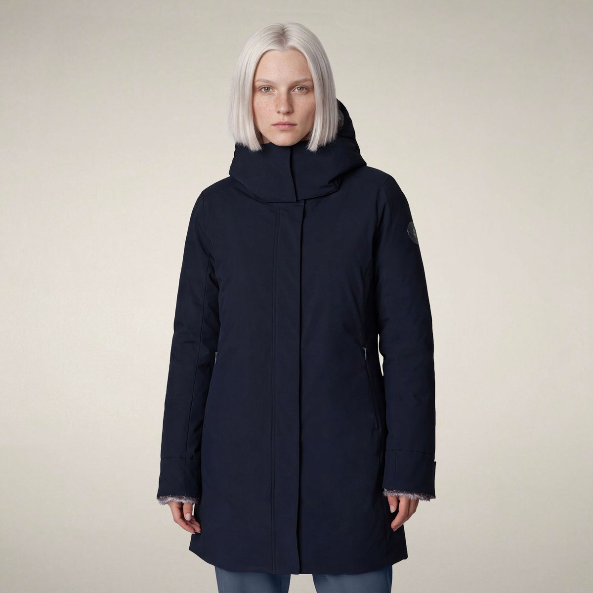 Women's Parka Samantah in Blue Black