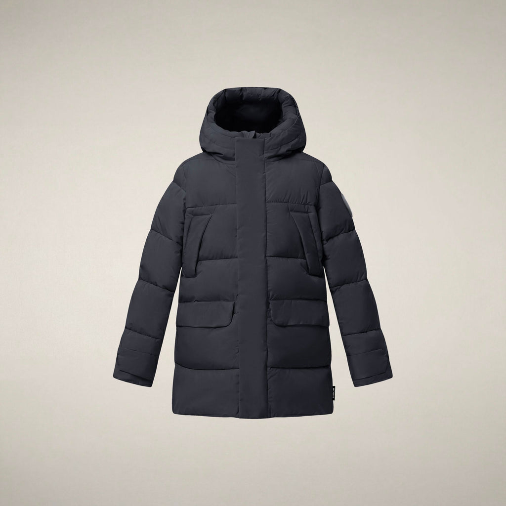 Boys' Parka Walter in Blue Black