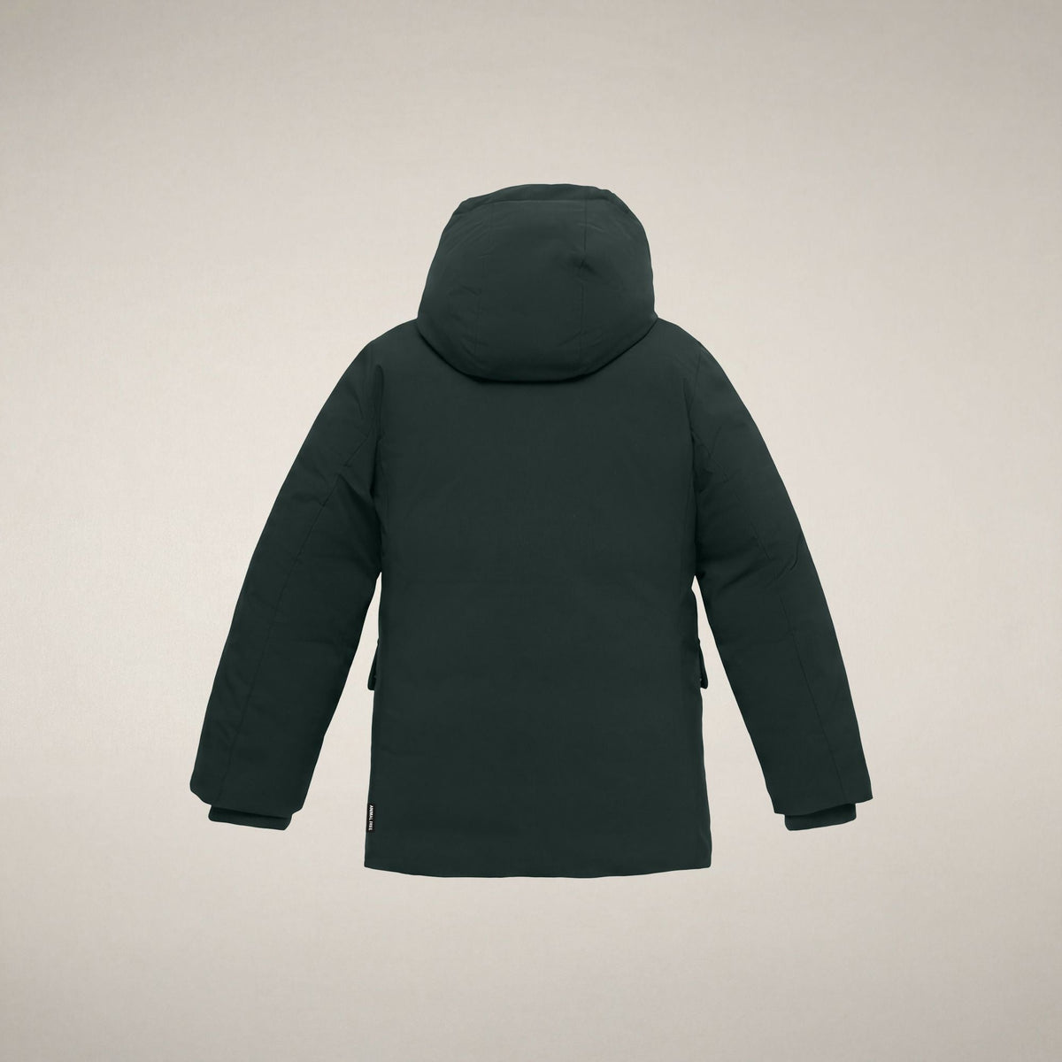 Boys' Parka Mal in Nori Green and Amber Orange