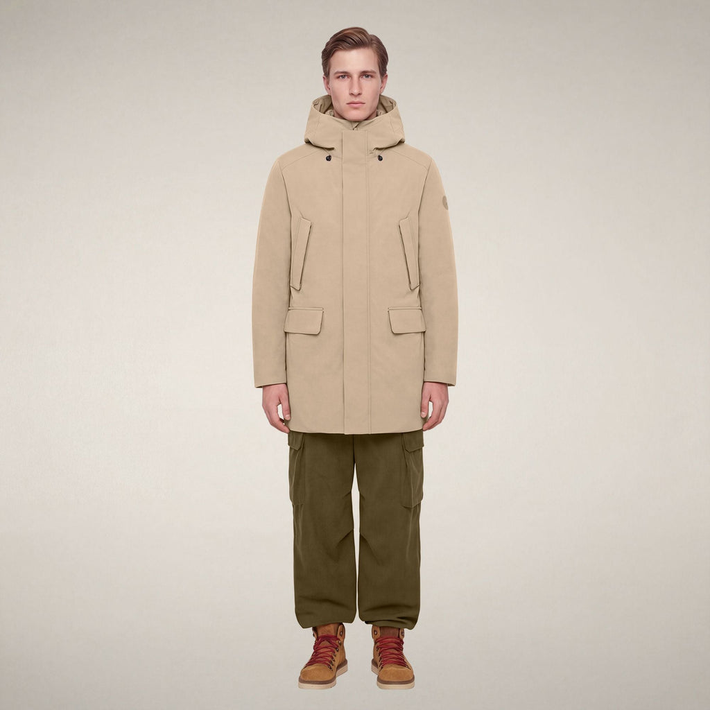 Men's Parka Wilson in Stone Beige