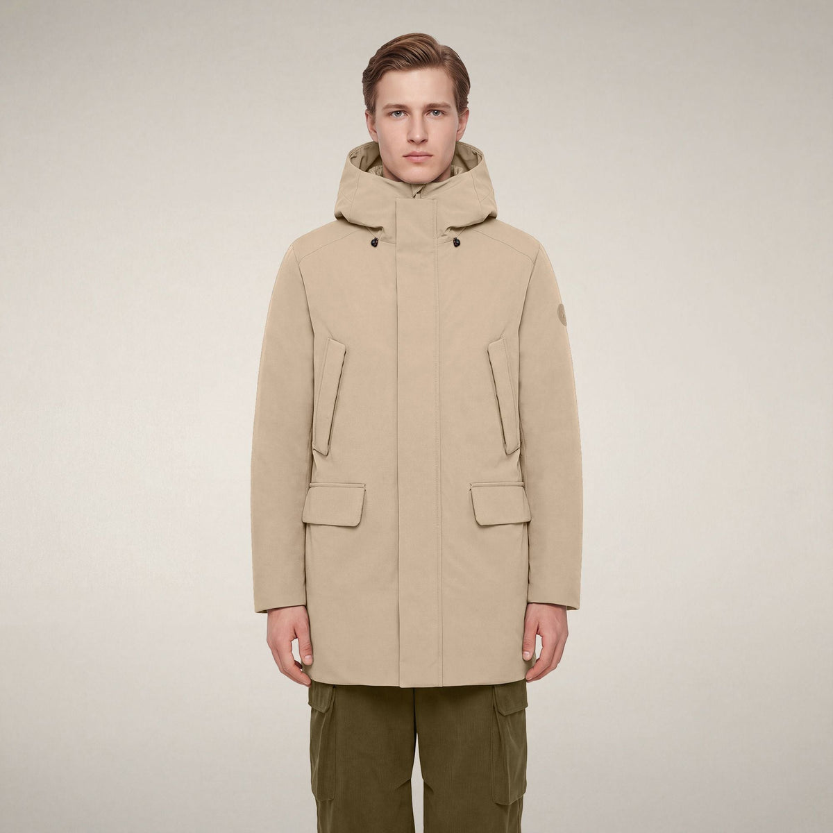 Men's Parka Wilson in Stone Beige