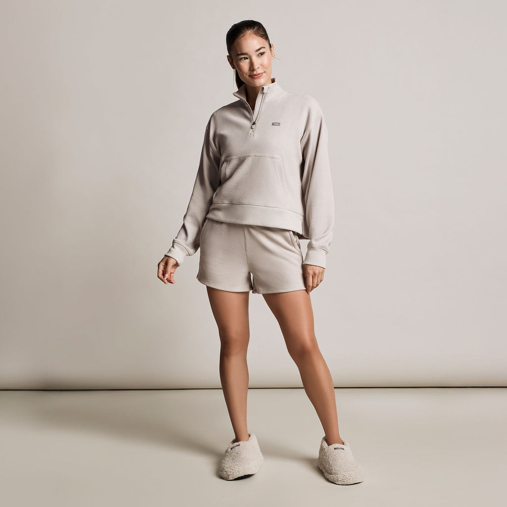 Off-Shift Waffle Shorts™ - Bone