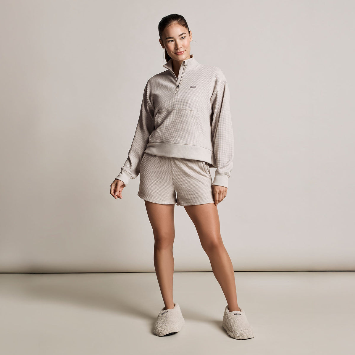 Off-Shift Waffle Shorts™ - Bone