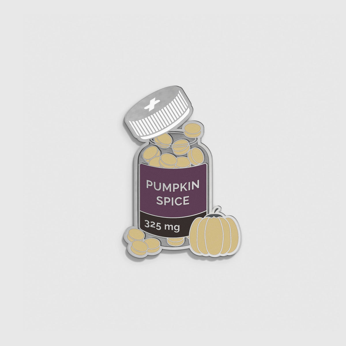 Pumpkin Spice STAT Enamel Pin - Dark Açaí