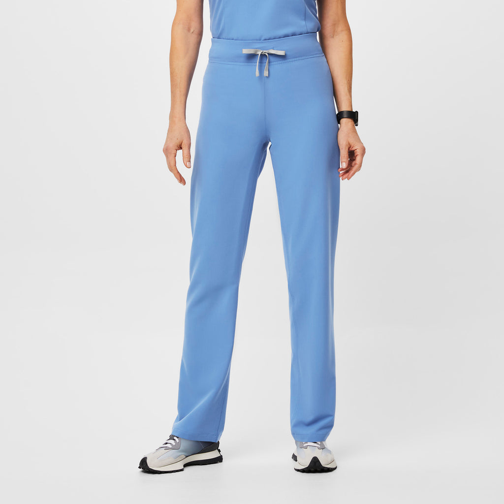 Livingston High-Rise Straight-Leg Scrub Pant™ - Ceil Blue