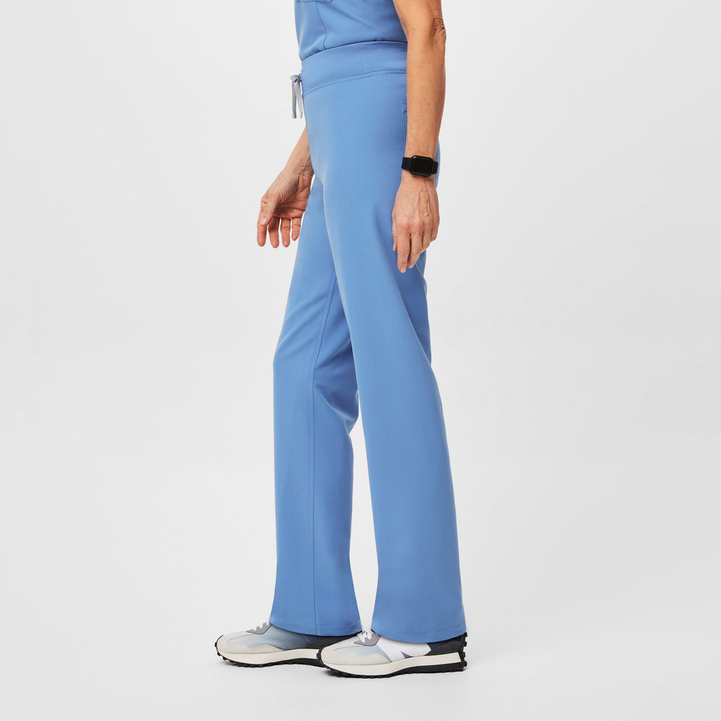 Livingston High-Rise Straight-Leg Scrub Pant™ - Ceil Blue