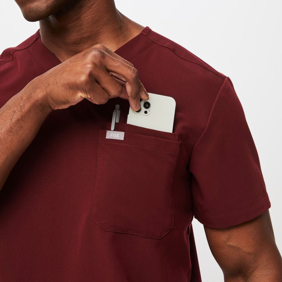 Leon Scrub Top™ - Burgundy