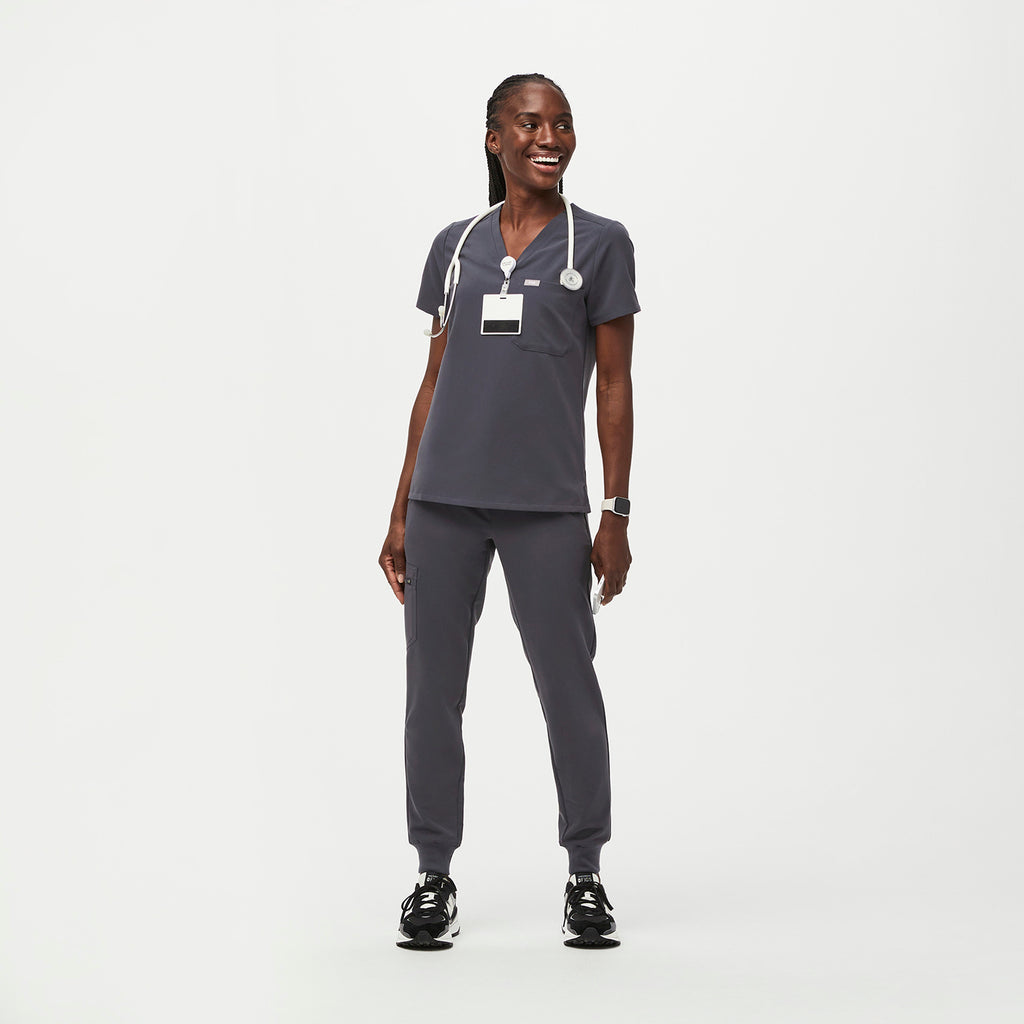 Catarina Scrub Top™ - Charcoal